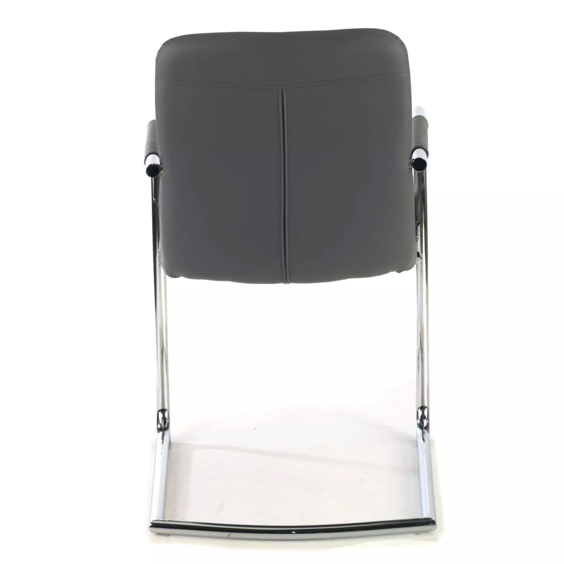 silla confidente gris oslo piel sintetica 6