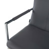 silla confidente gris oslo piel sintetica 7