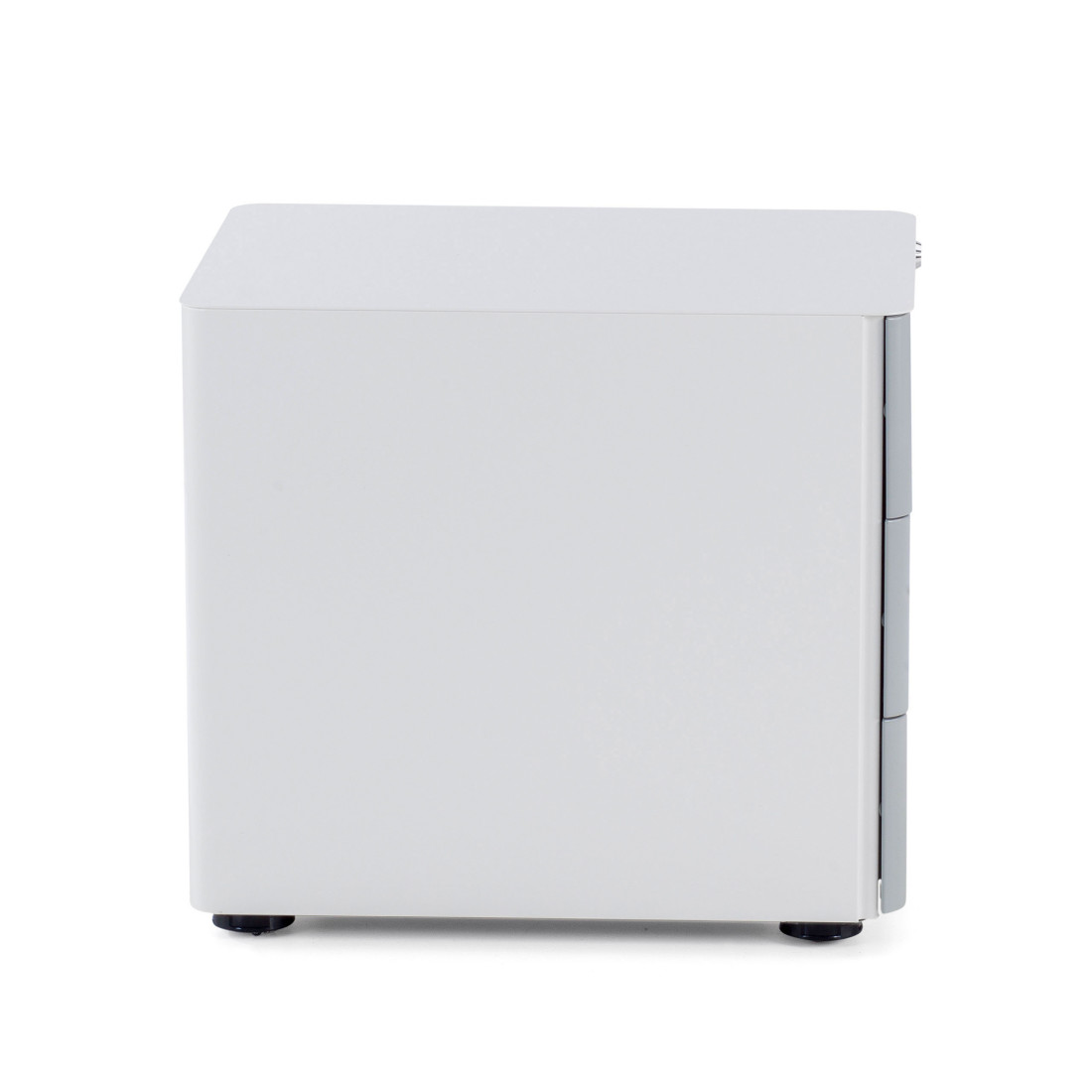 cajonera de escritorio blanco gris moby 3 cajones 7
