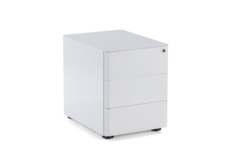 Cajonera de oficina Moby L, 3 cajones - BLANCO