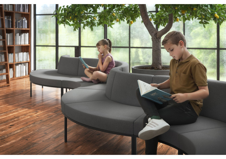 sofa para oficina antracita pylos 2