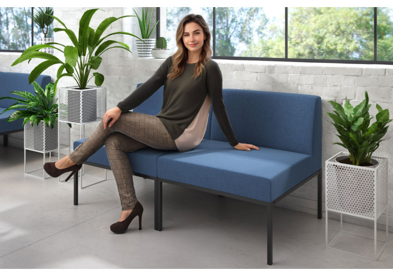 sofa para oficina azul pylos 2