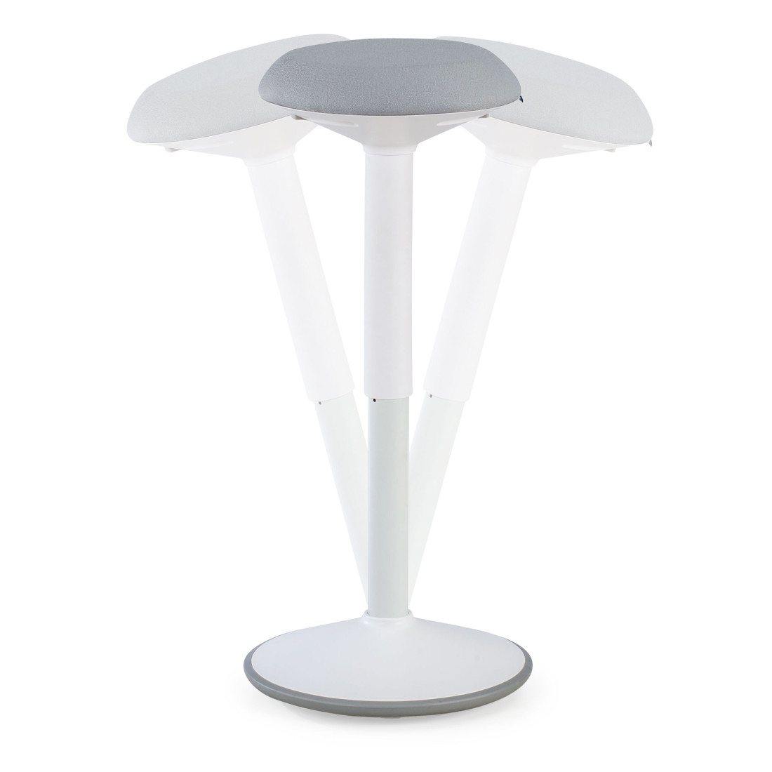 taburete ergonomico gris ergostool 3