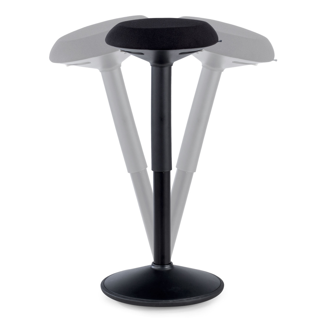 taburete ergonomico negro ergostool 3