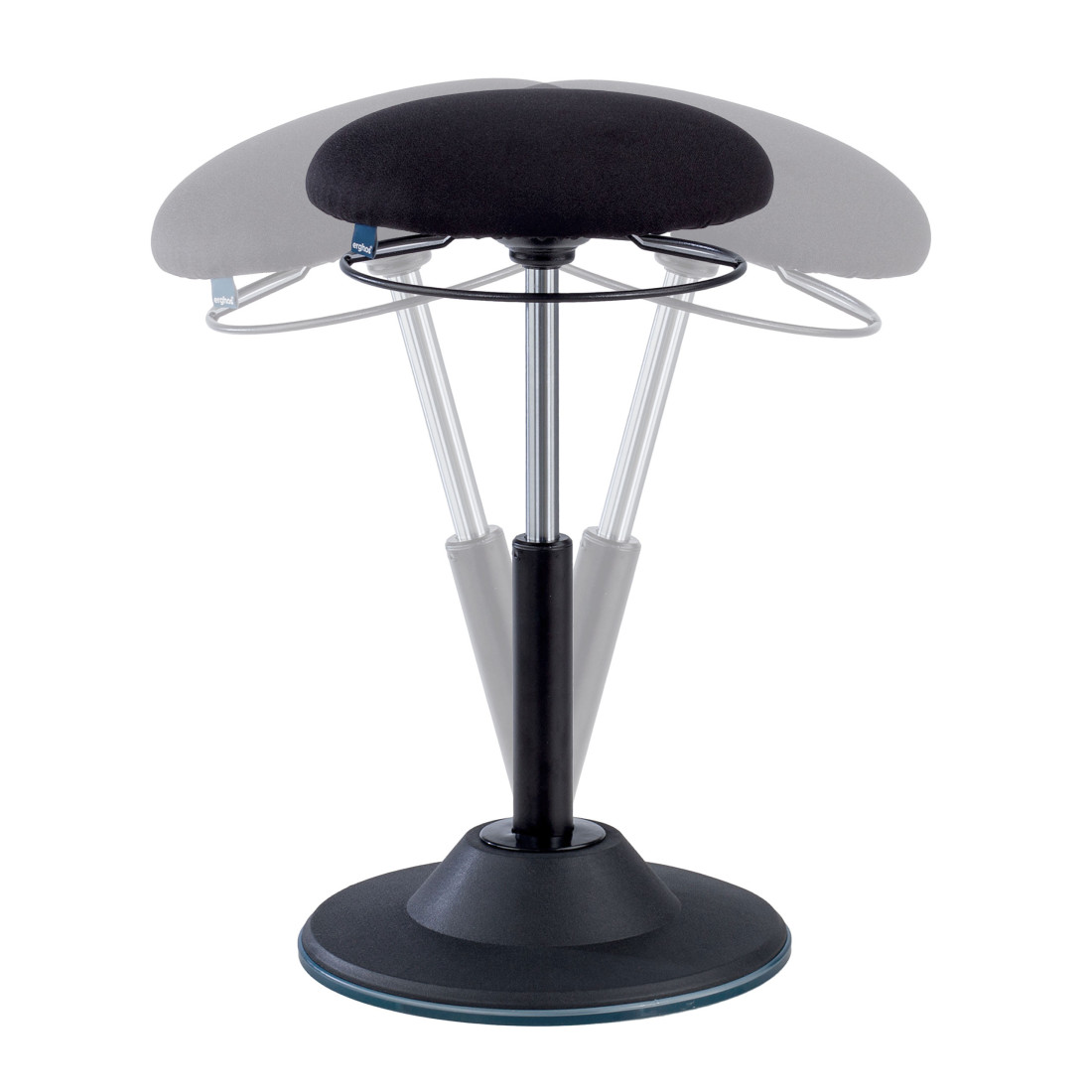 taburete ergonomico negro balance 3