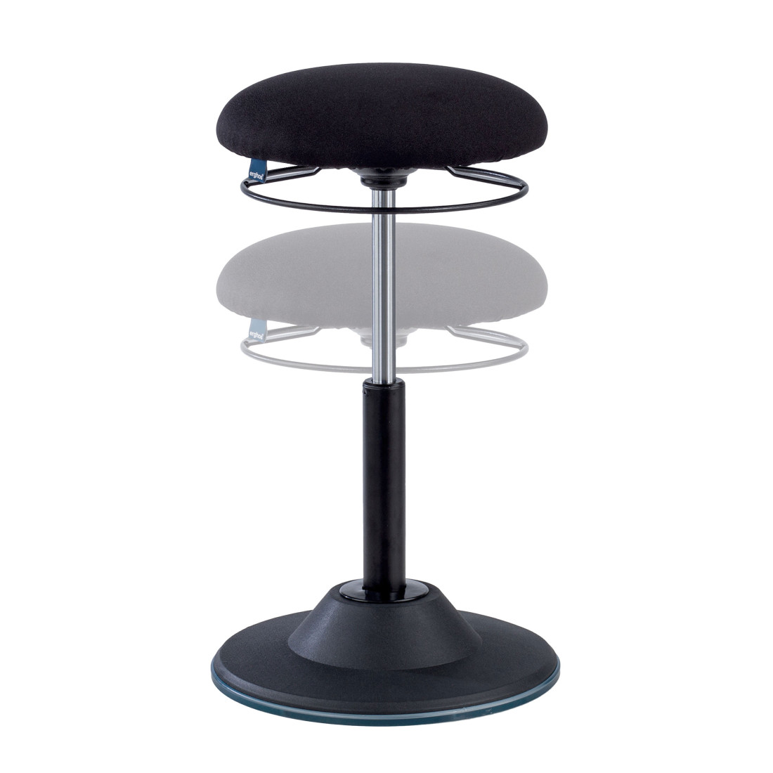 taburete ergonomico negro balance 4