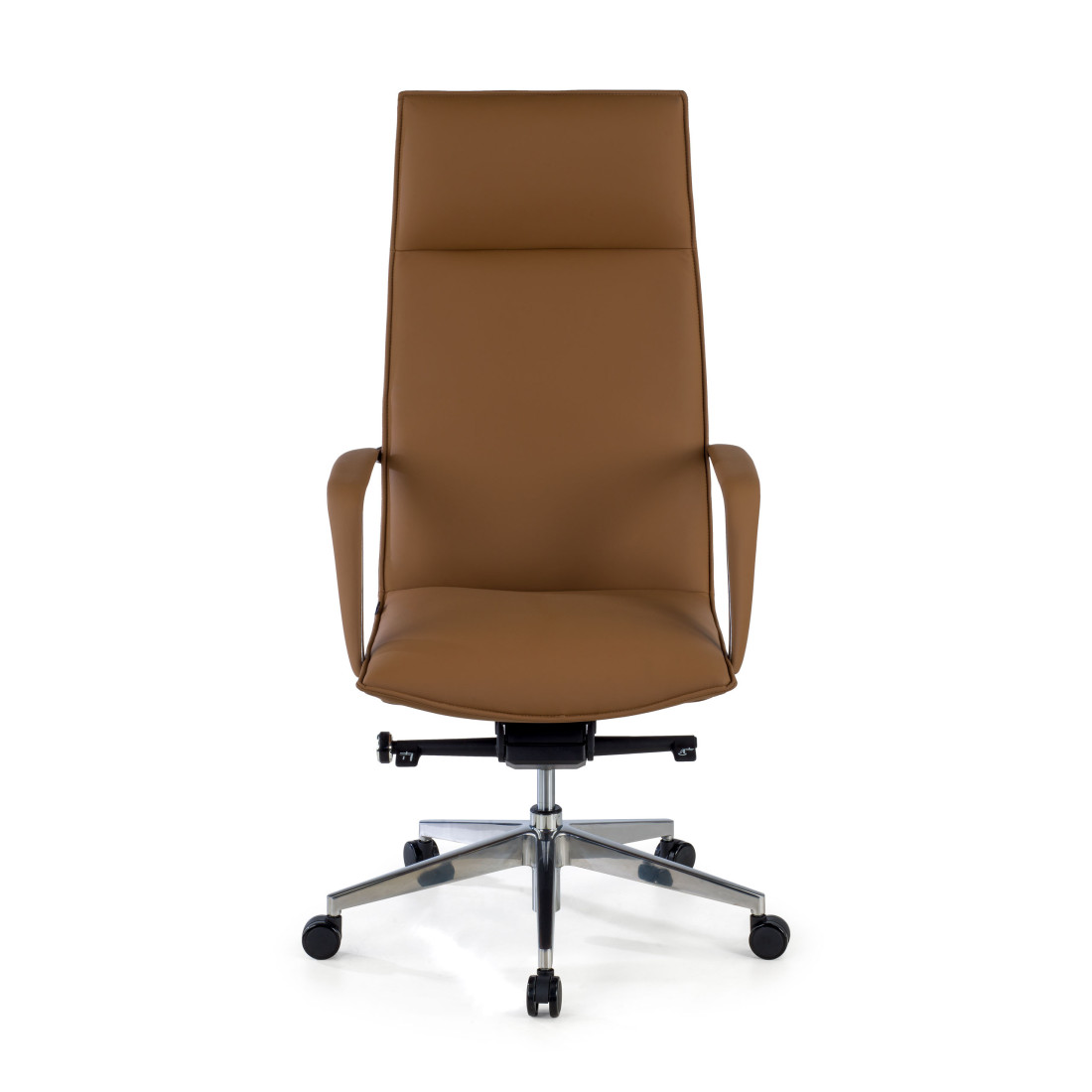 sillon de oficina beige kingston piel sintetica 3