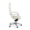 sillon de oficina blanco kingston piel sintetica 4