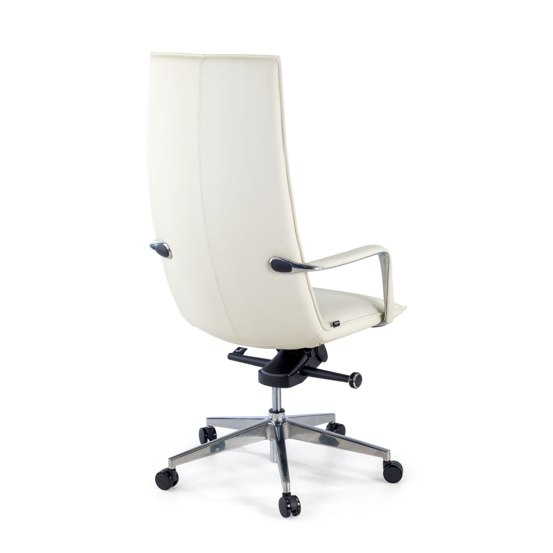 sillon de oficina blanco kingston piel sintetica 6