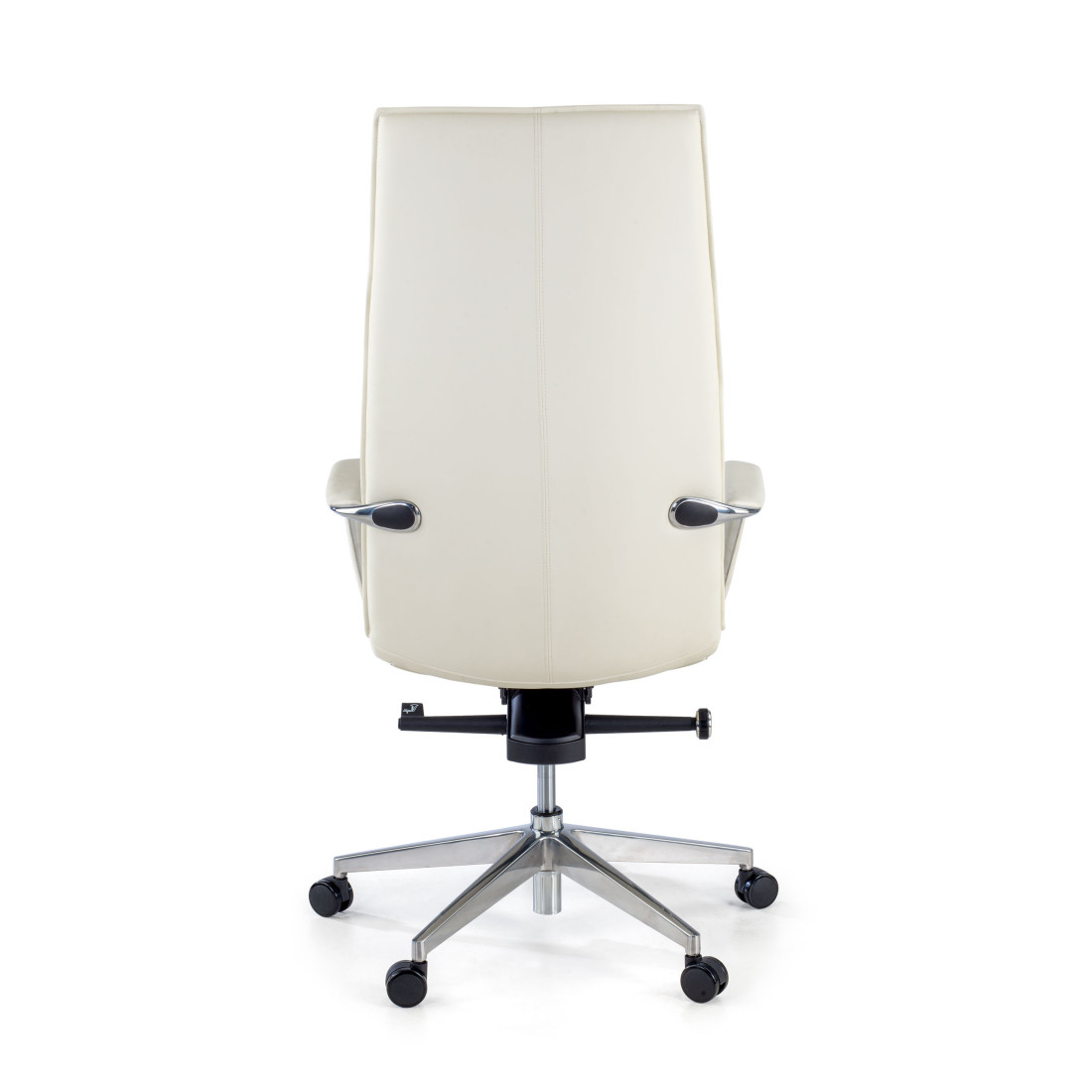 sillon de oficina blanco kingston piel sintetica 7