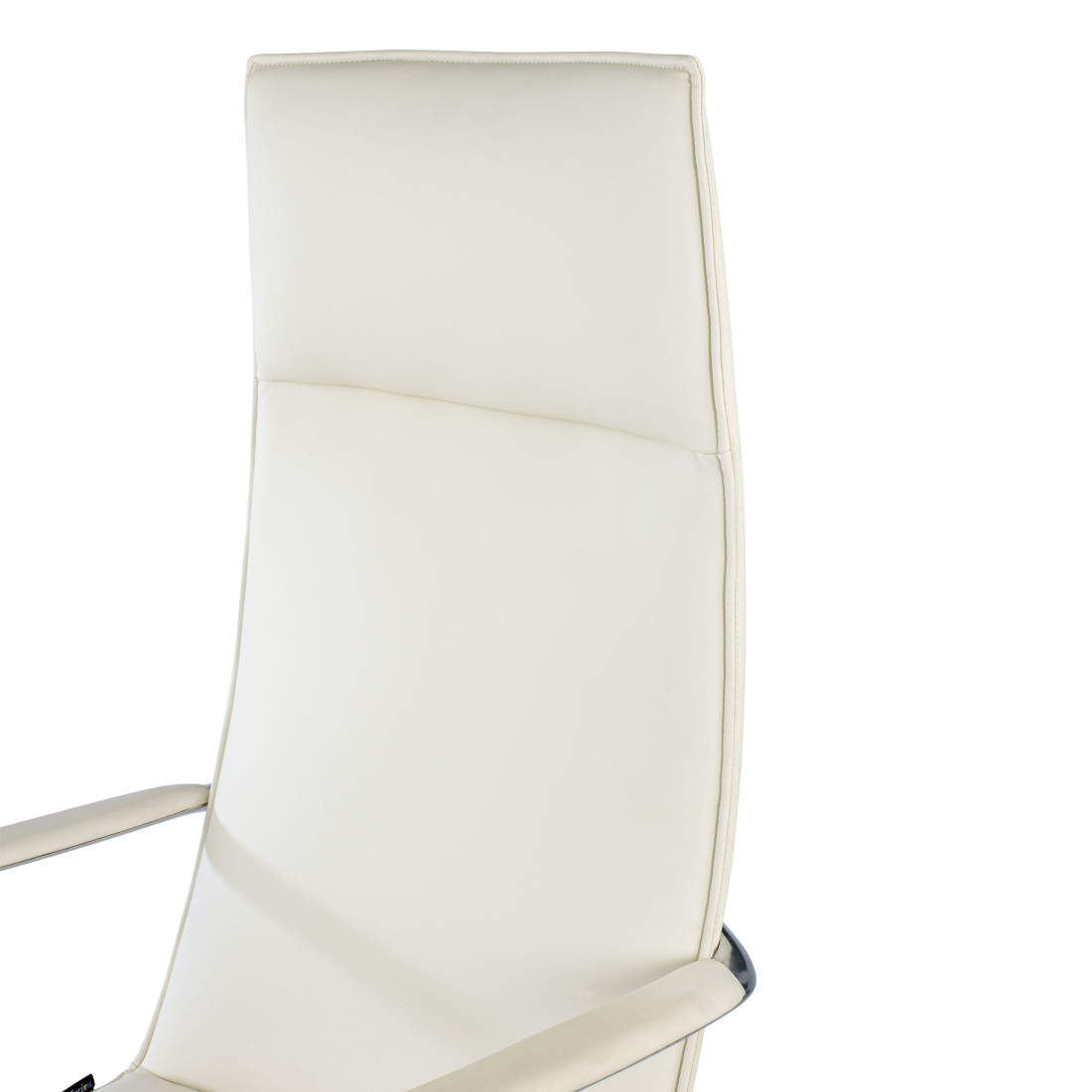 sillon de oficina blanco kingston piel sintetica 9