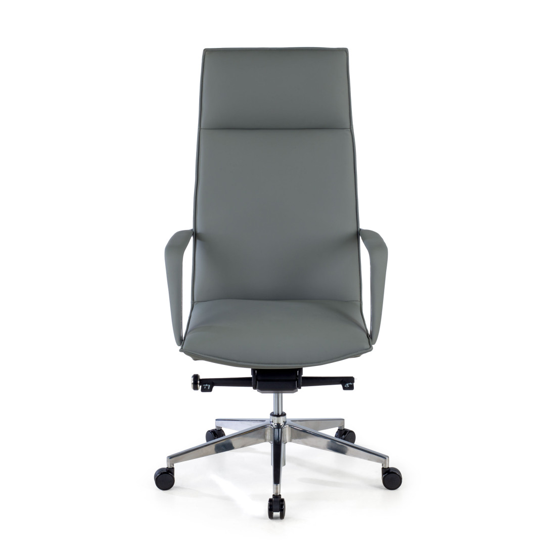 sillon de oficina gris kingston piel sintetica 3