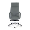 sillon de oficina gris kingston piel sintetica 3