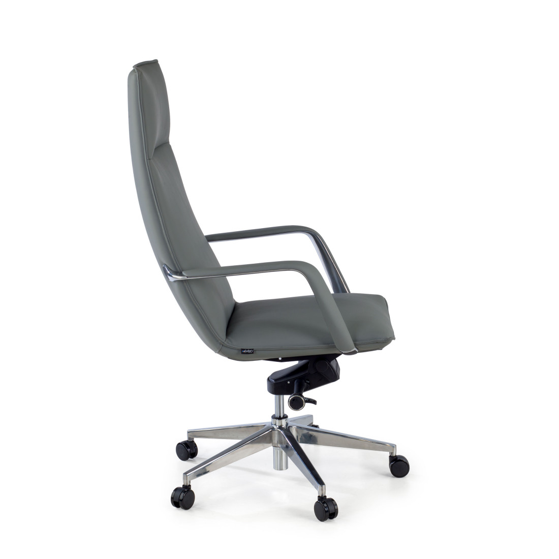 sillon de oficina gris kingston piel sintetica 5