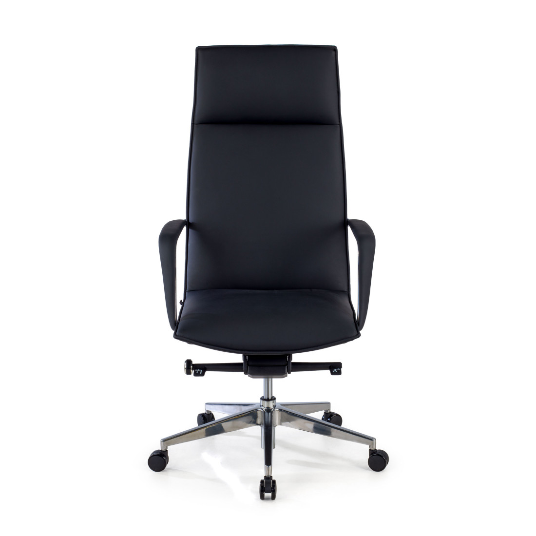 sillon de oficina negro kingston piel sintetica 3