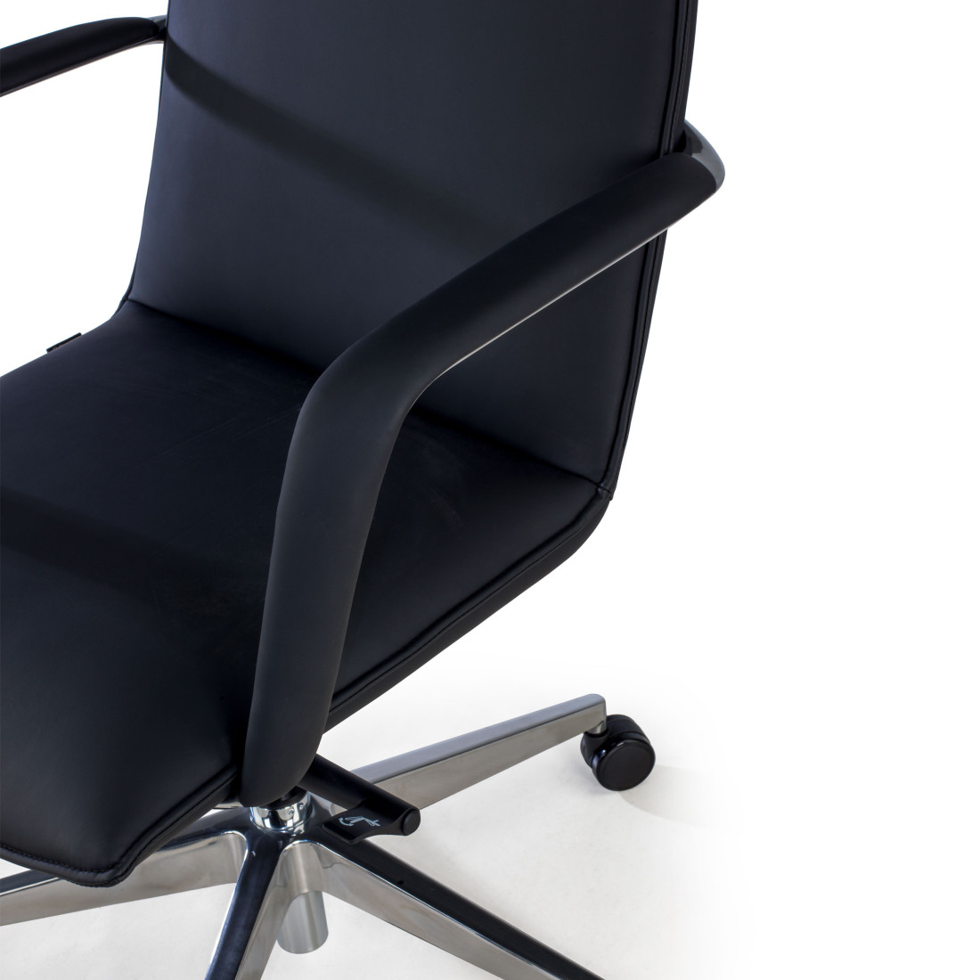 sillon de oficina negro kingston piel sintetica 9