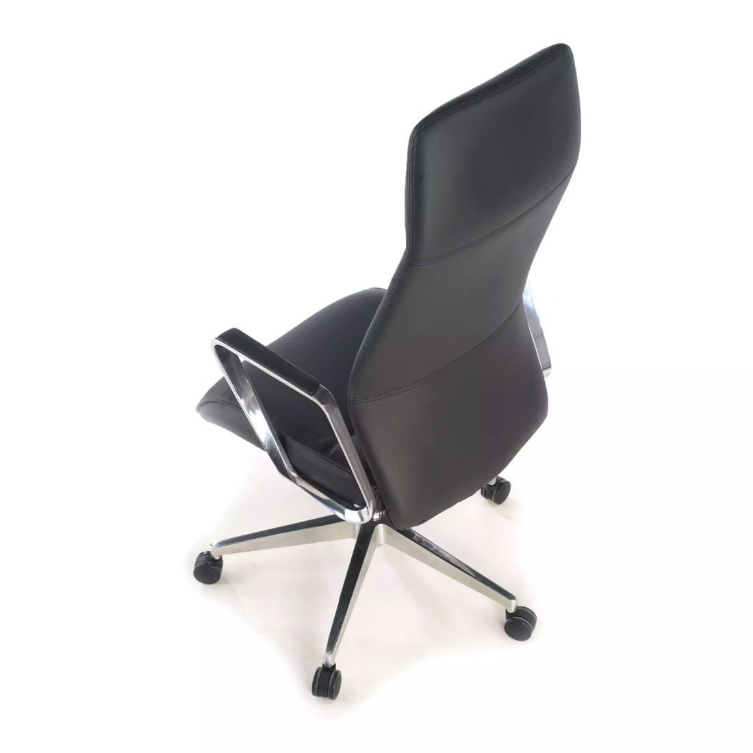 sillon de oficina negro leeds simil piel 7