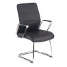 silla confidente negro leeds simil piel 1