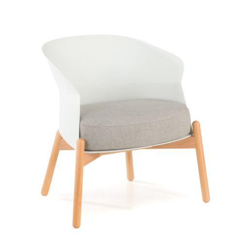 Silla de espera Winnie madera - BLANCO