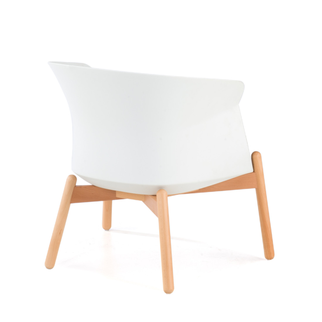 sillon para sala de espera blanco winnie patas de metal tela 4