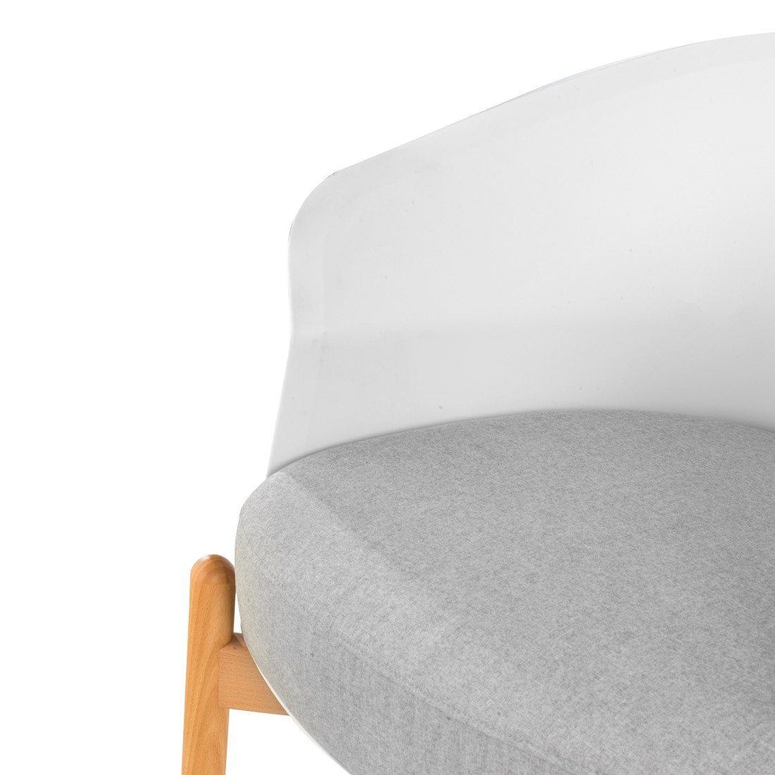 sillon para sala de espera blanco winnie patas de metal tela 8