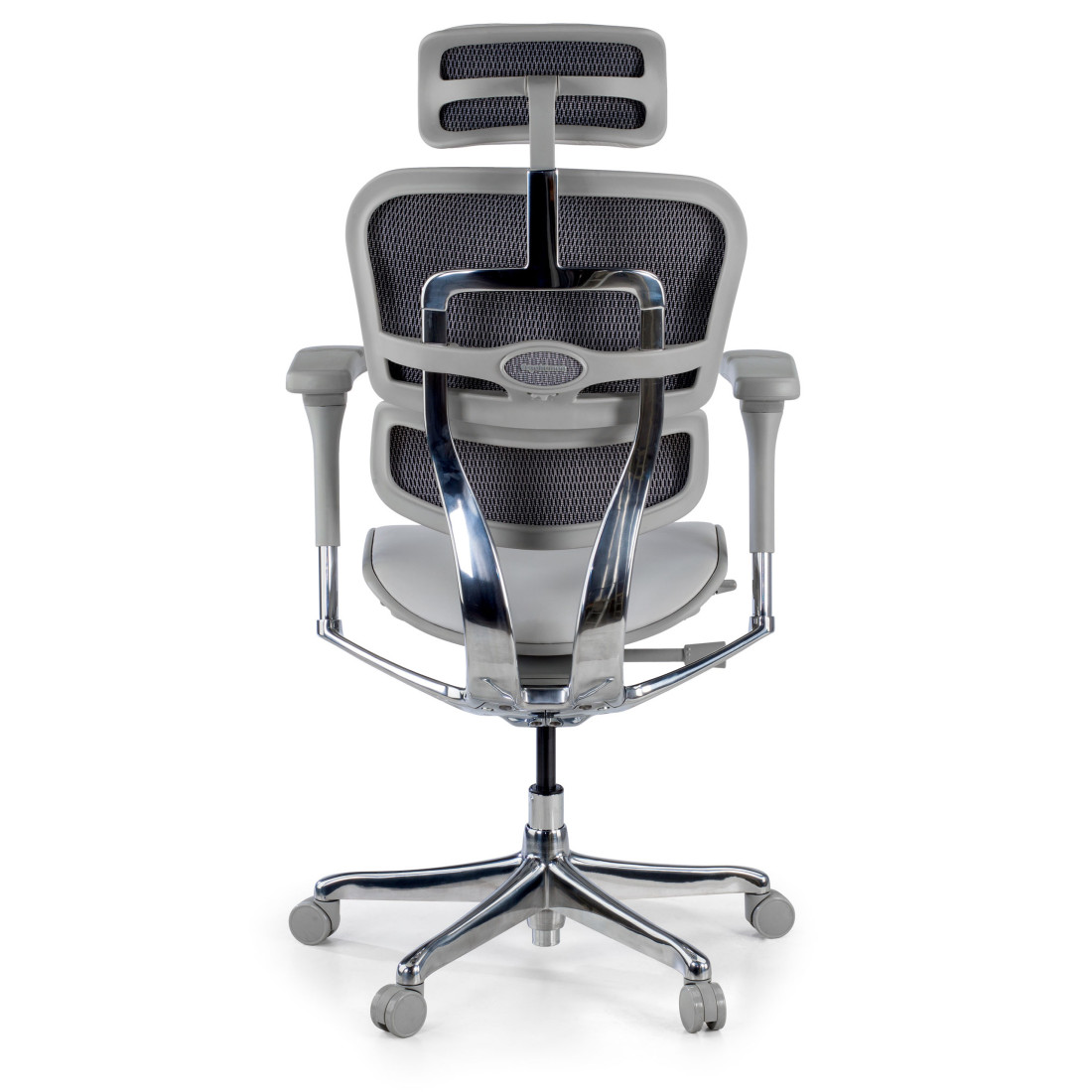 silla ergonomica gris ergohuman elite estructura negra piel natural piel natural 7