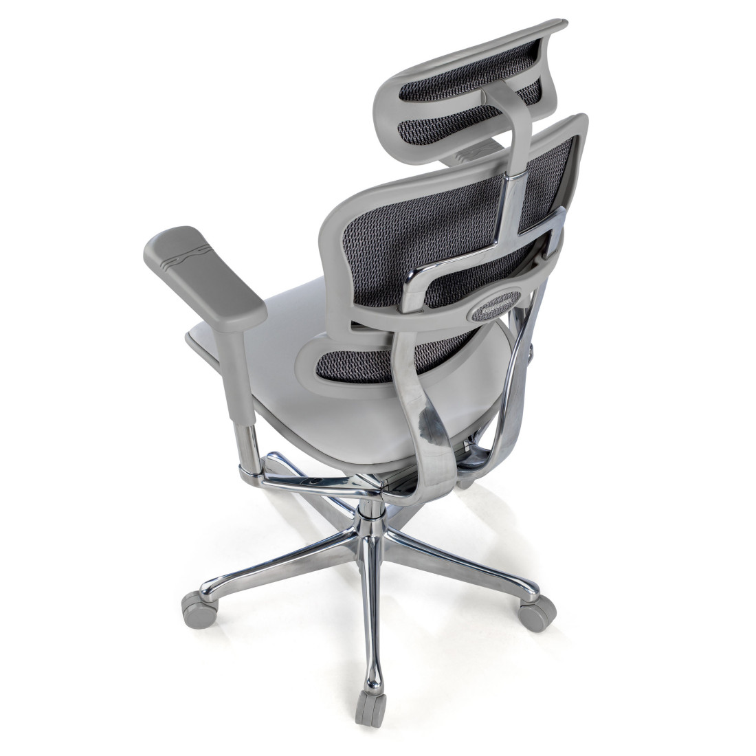 silla ergonomica gris ergohuman elite estructura negra piel natural piel natural 8