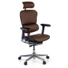 Silla Ergonómica Ergohuman Elite, piel natural - Marrón Café