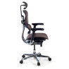 silla ergonomica marron cafe ergohuman elite estructura negra piel natural piel natural 4