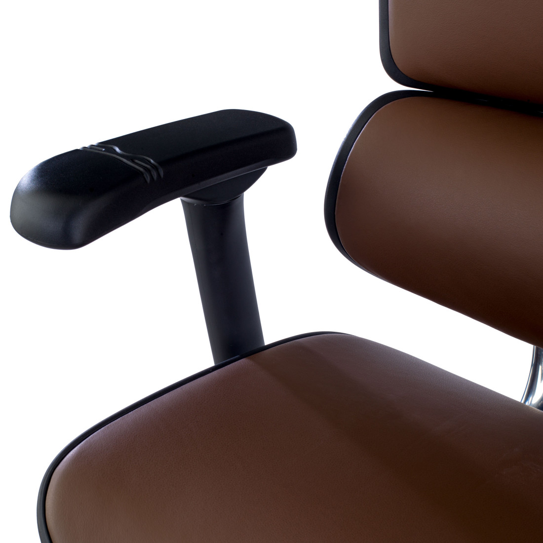 silla ergonomica marron cafe ergohuman elite estructura negra piel natural piel natural 9