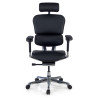 silla ergonomica negro ergohuman elite estructura negra piel natural piel natural 3