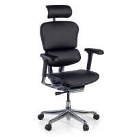 Silla Ergonómica Ergohuman Elite, piel natural - negro