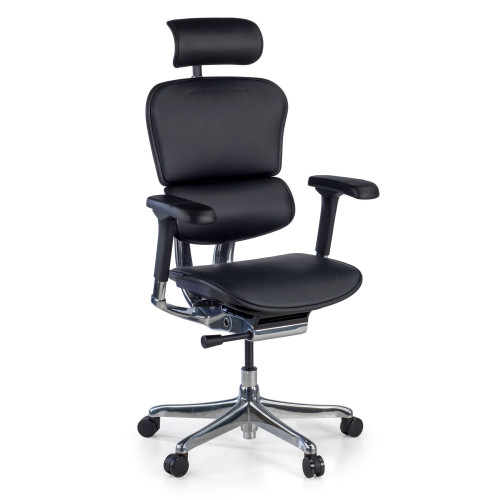Silla Ergonómica Ergohuman Elite, piel natural - NEGRO