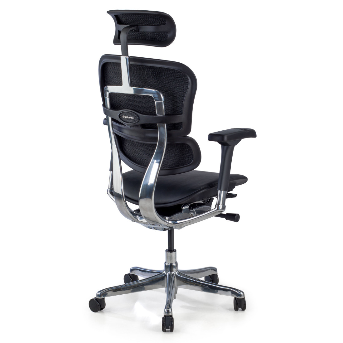 silla ergonomica negro ergohuman elite estructura negra piel natural piel natural 6