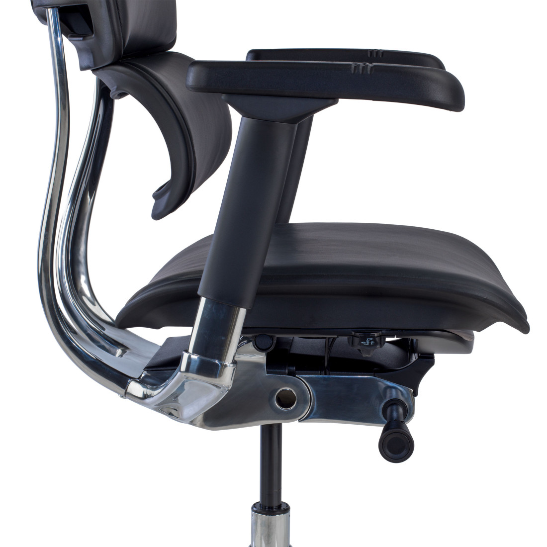 silla ergonomica negro ergohuman elite estructura negra piel natural piel natural 10