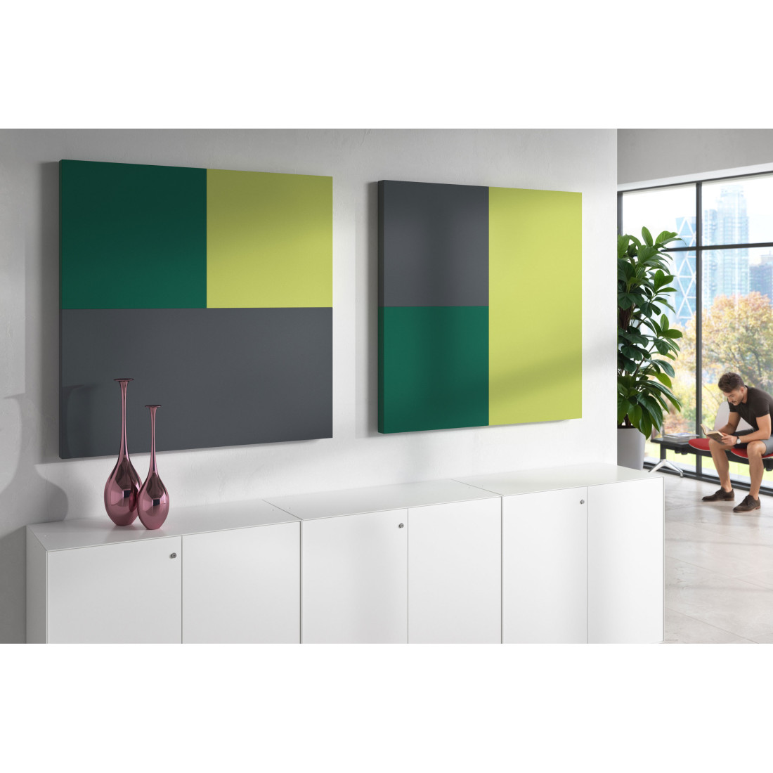 pantalla acustica light green emma 3