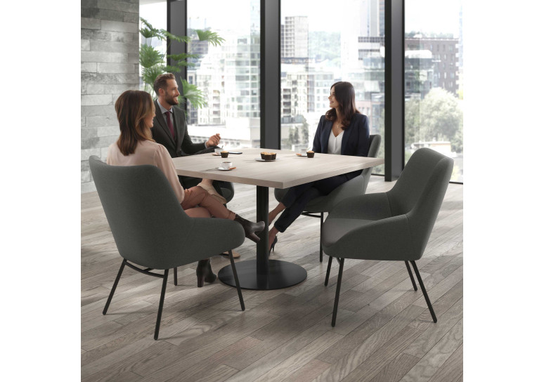 sillon para sala de espera antracita capri 2