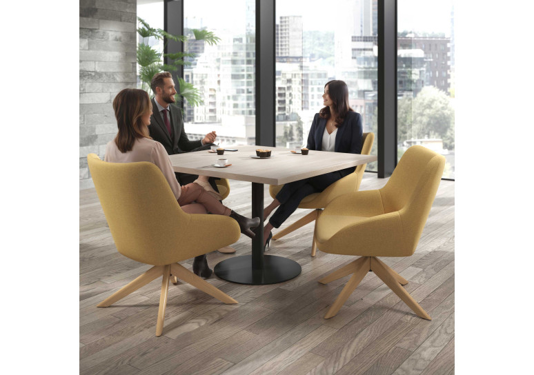 sillon para sala de espera amarillo capri 2