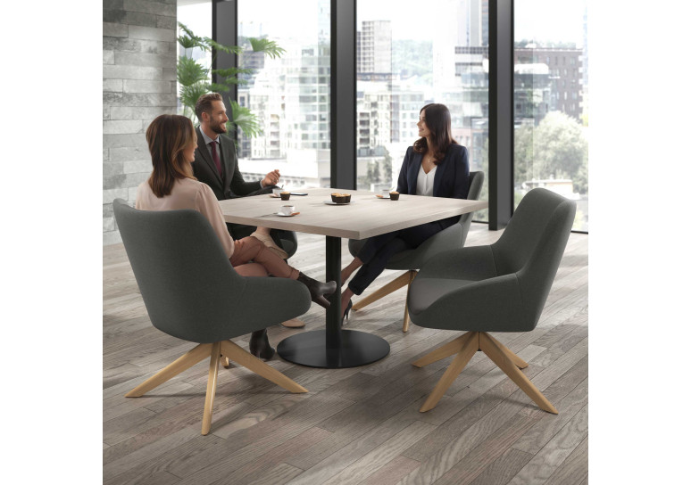 sillon para sala de espera antracita capri 2