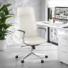 sillon de oficina blanco bristol respaldo alto piel sintetica piel sintetica 2