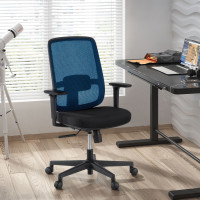 Silla de oficina profesional Sugar black, uso 8 horas - AZUL Second image