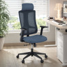 silla teletrabajo gris typhoon malla 2