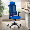 silla teletrabajo azul typhoon malla 2