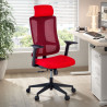 silla teletrabajo rojo typhoon malla 2