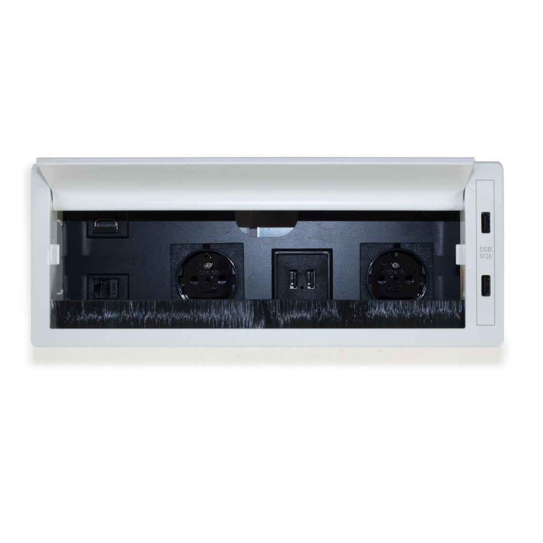pasacables blanco contenedor chanel 5