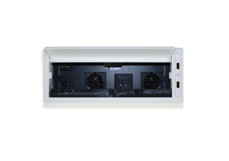 pasacables blanco contenedor chanel 5