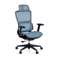 Silla de oficina Gravity Black, reposacabezas, brazos 3D, red - azul