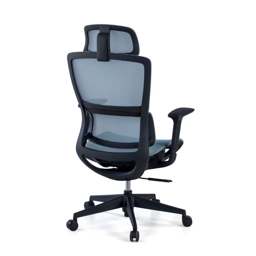 Silla de oficina Gravity Black, reposacabezas, brazos 3D, red