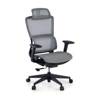 Silla de oficina Gravity Black, reposacabezas, brazos 3D, red - gris