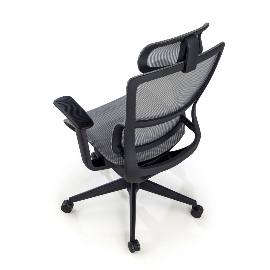 Silla de oficina Gravity Black, reposacabezas, brazos 3D, red